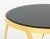 Late 20th Century Karl Springer Black Glass & Brass Barrel End Table For Sale - Image 5 of 6