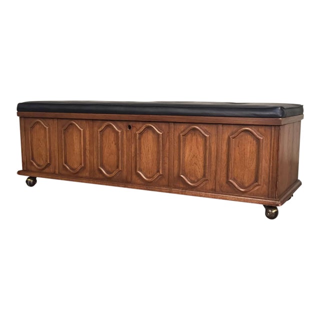 Lane Mid-Century Modern Cedar Chest With Bench Seat | Chairish