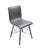 FOUR HANDS FURNITURE Irondale Collection Industrial Modern Style Gray Leather Diaw Dining Chair w. Metal X-Spanned Legs...