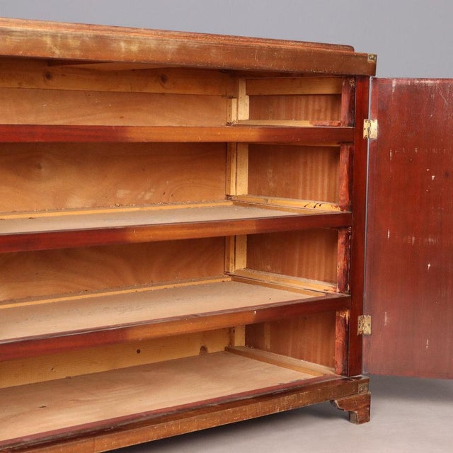 Vintage Chest of Drawers in Mahogany and Brass For Sale - Image 9 of 11