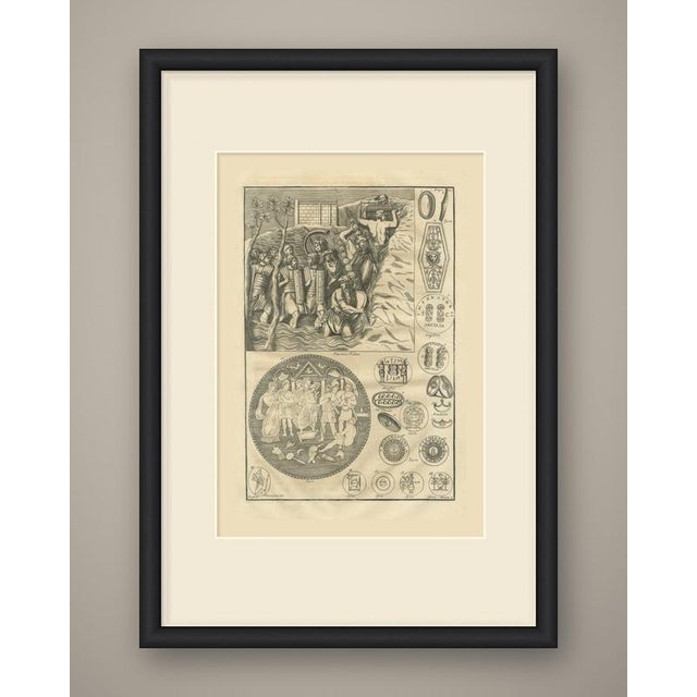 This is an original antique copper engraving, uncolored, a single page plate from the fourth volume of montfaucon's...