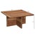 Far Pavilions 1990s Solid Wood Square Coffee Table With Pull Out Seating Stools For Sale - Image 4 of 7