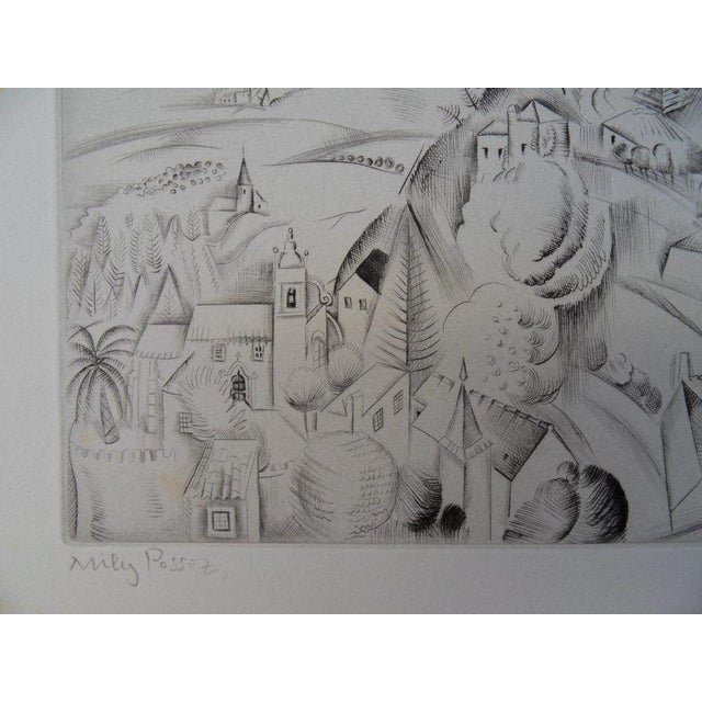 Emilia "Mily" Possoz (1888-1967) The Douro Valley Original etching Signed in pencil Limited edition of 60 copies (the...