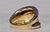 The Hatch: Textured Yellow Gold and Diamond Ring For Sale In Philadelphia - Image 6 of 10