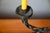 Brutalist Double Candelabra in Carved Wood and Wrought Iron, 1960s For Sale - Image 6 of 10