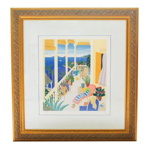 Late 20th Century Thomas McKnight - Gustavia,Silkscreen Print on Paper
