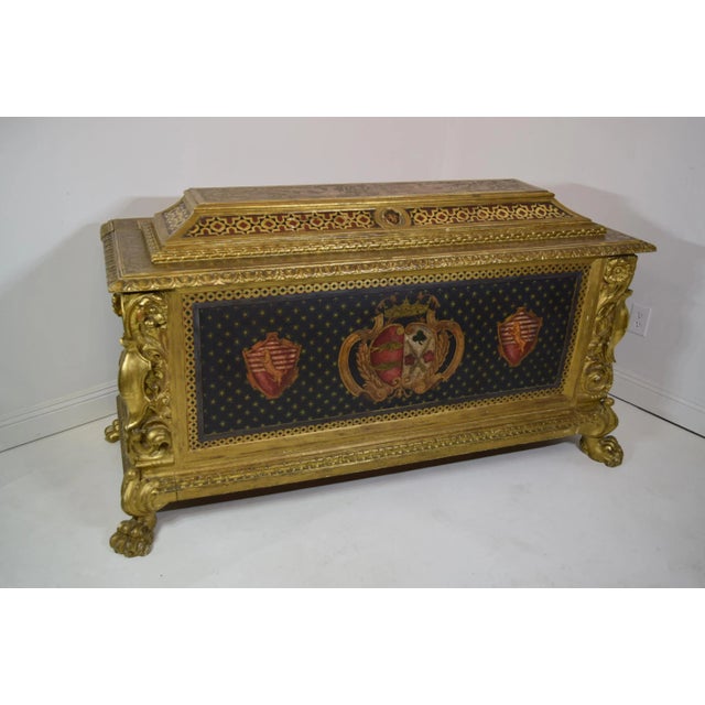Late 18th/Early 19th-Century Italian Cassone, or "Marriage" Chest. Beautifully decorated and painted. Purchased in the...