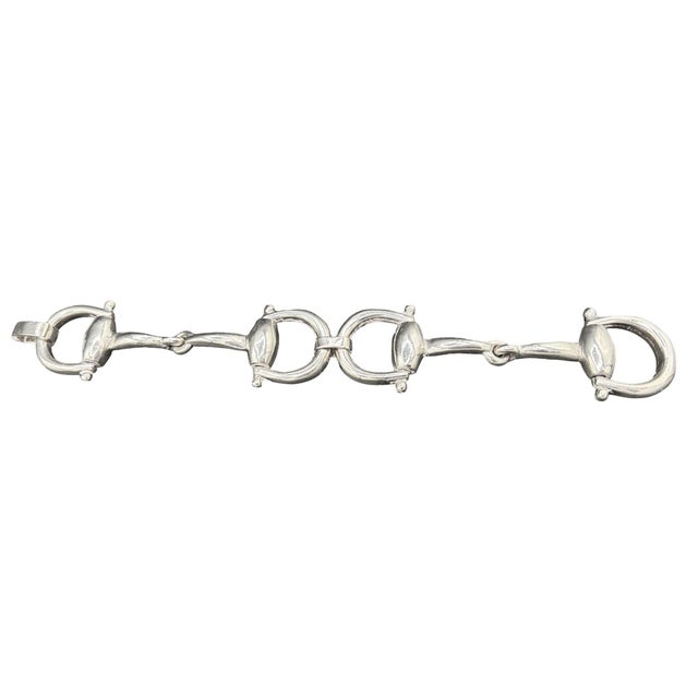 1960's Gucci Horsebit Silver Bracelet by Antonio Fallici | Chairish