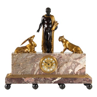 Art Deco Mantel Clock Orpheus, 1925 For Sale