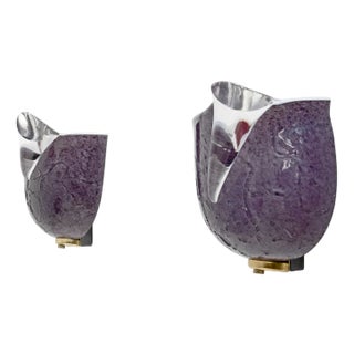 Modern Italian Mila Schon Murano Glass Sconces from Zonca, 1980s, Set of 2 For Sale