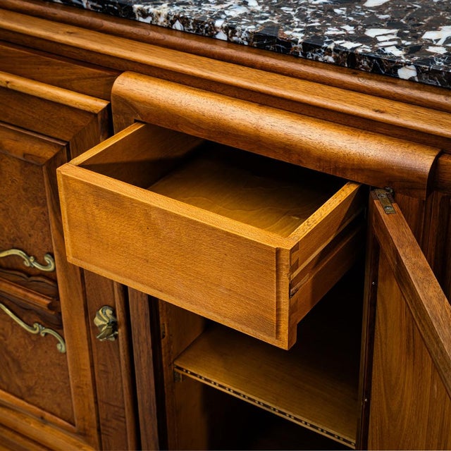 Art Deco Credenza with Marble Top, France, 1930s For Sale - Image 13 of 15