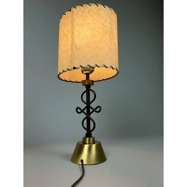 Metal Bedside Lamps attributed to the Majestic Lamp Co., 1950s For Sale - Image 7 of 13