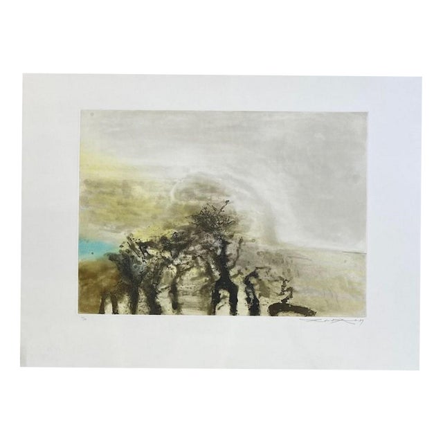 Zao Wou-Ki, Untitled, 1989, Etching For Sale