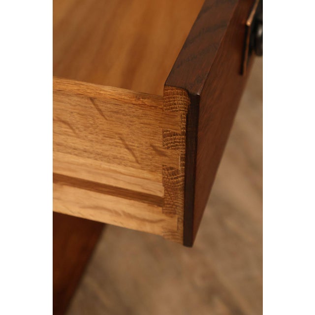 Wood Stickley Mission Collection Oak Console Table Server For Sale - Image 7 of 18