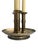 Vintage Chapman bouillotte-style table lamp dated 1972 features a solid brass base with triple columnar candle-style...