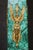 Late 20th Century Palatial Pair of French Empire Style Malachite and Bronze Mounted Obelisks For Sale - Image 5 of 7