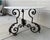 French Art Nouveau Iron Coffee Table with Italian Carrara Marble Top, c. late 19th Century Extraordinary French Art...