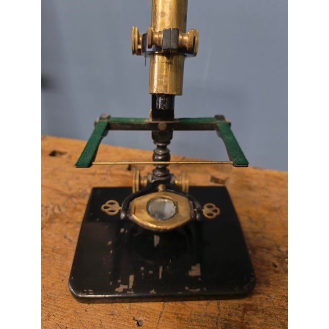 Wood Antique Wood and Copper Combination Microscope, 1850s For Sale - Image 7 of 18