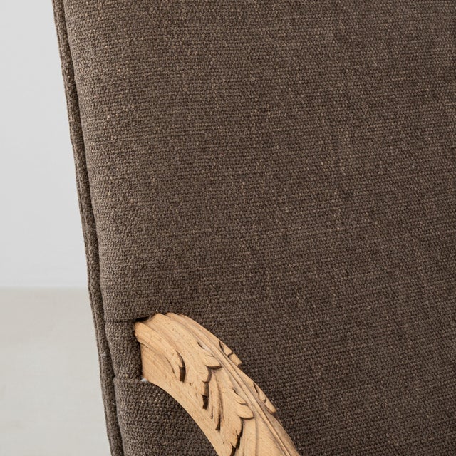 Tan 19th Century France Tan Wood Armchair For Sale - Image 8 of 11
