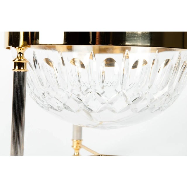 Mid-Century Modern Vintage Cut Crystal Champagne Cooler For Sale - Image 3 of 8