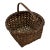 Excellent Small Size Antique New England American Hand Woven Ash Wood Splint Berry Gathering Basket For Sale