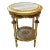 Side Table French Style Beige Marble Topped For Sale
