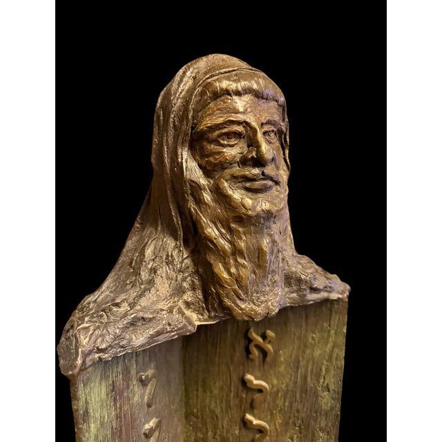 A Limited Edition Patinated Sculpture of Moses For Sale - Image 10 of 12