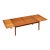 Large Vintage Mid-Century Modern Teak Dining Table With Leaf For Sale