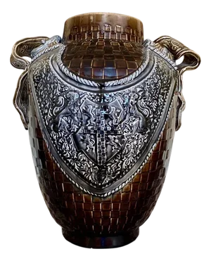 Large Earthenware Vase by Choisy Le Roi