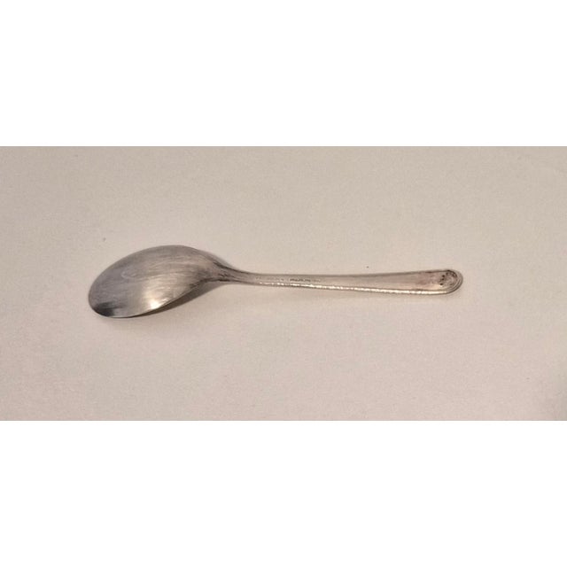 Vintage Queen Anne Silver Plate Jam Dish With Cut Glass Bowl & Spoon Made in England For Sale - Image 6 of 6