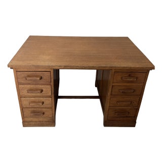 Vintage Wooden Brown Desk For Sale