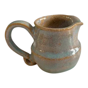 Small Pottery Serving Pitcher Maple