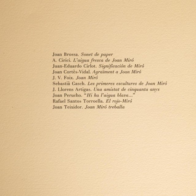 Original Signed & Numbered Surrealist Color Lithograph Obra Inèdita Recent VIII by Joan Miró, 1964 For Sale - Image 12 of 15