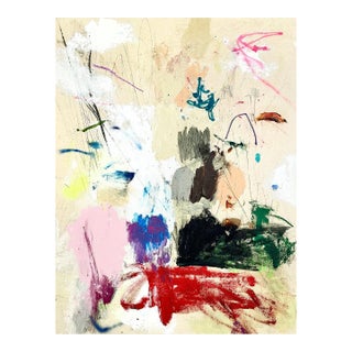 Contemporary Abstract Mixed Media on Canvas "Untitled 156_25" by Ludovic Dervillez For Sale