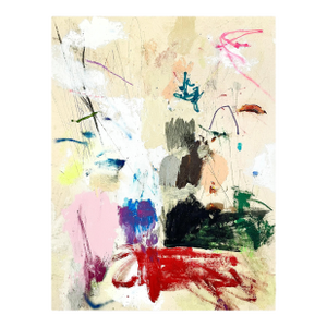 Contemporary Abstract Mixed Media on Canvas "Untitled 156_25" by Ludovic Dervillez