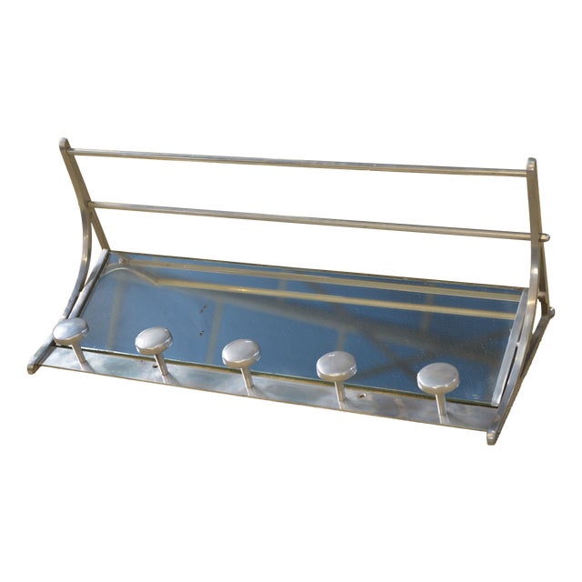 Aluminum Coat Rack, 1960s For Sale
