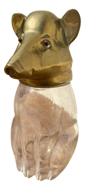 Glass and Bronze Candy Box