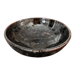 Early 21st Century Ceramic Black Bowl