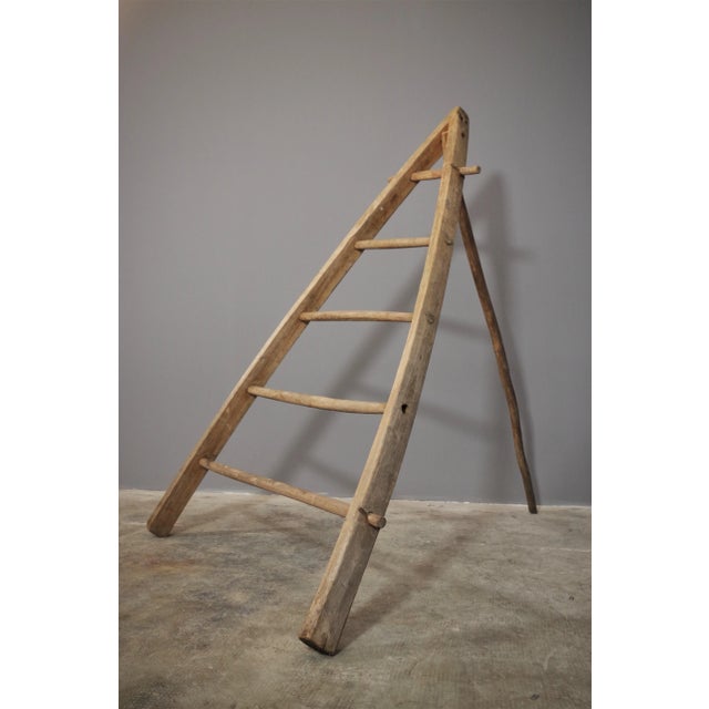 Fir & Beech Wood Ladder For Sale - Image 13 of 14