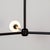 Modern Globe Chandelier 3, Black, 26.5in H, 3 Inch Glass Globes, by Research.Lighting, Modern, Minimal Hanging Light For Sale - Image 3 of 9