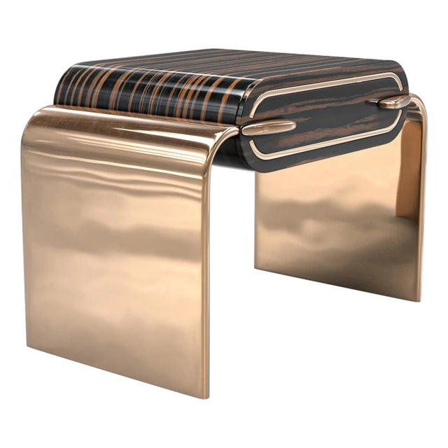 "Campana" Console & Credenza With Bronze, Handcrafted For Sale