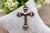 19.2k Gold Cross Pendant with Paw and Diamonds For Sale - Image 6 of 6