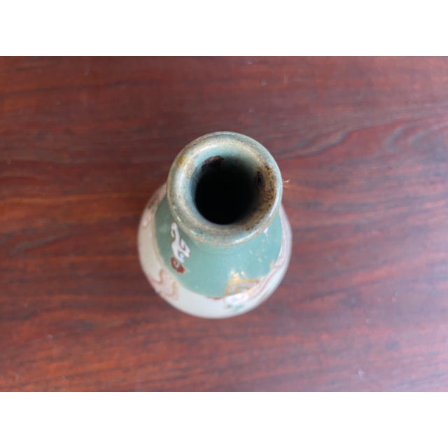 Late 19th Century Antique Chinese Porcelain Stoneware Huluping Dragon Double Gourd Vase For Sale - Image 5 of 10