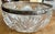 H. Meyen German 800 Silver Rimmed Deeply Brilliant Cut Glass Round Center Bowl For Sale - Image 4 of 11