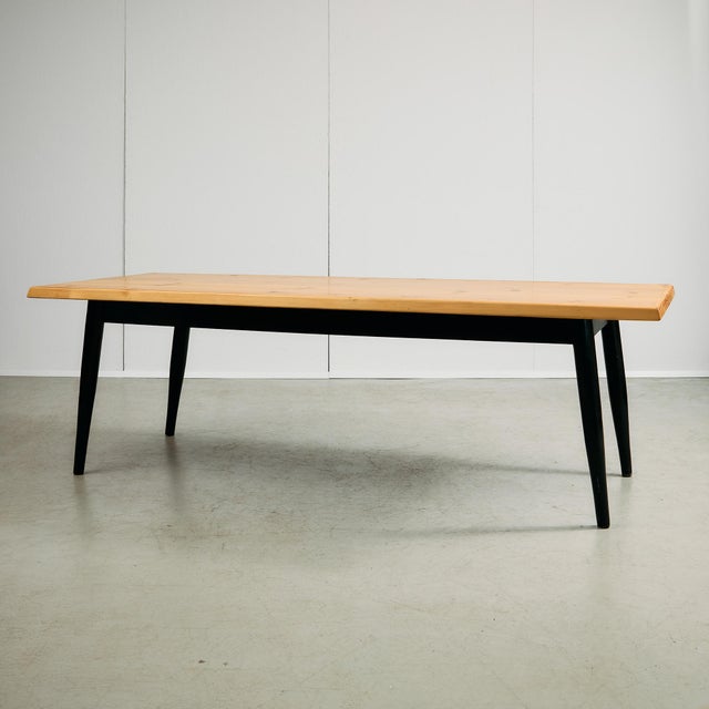 Crafted from solid Canadian pine, this long table brings a quiet strength and natural warmth to any setting. The...