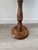 Wood Small Vintage Rustic Round Wooden Side Table with Turned Legs, 1970s For Sale - Image 7 of 8