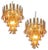 Italian Murano Glass Chandeliers, Set of 2 For Sale