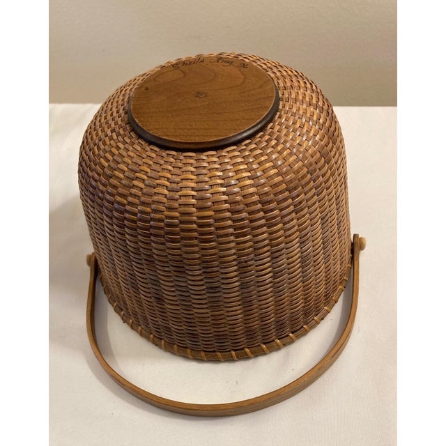 Vintage Nantucket Lighthouse Basket (Signed) For Sale - Image 9 of 13