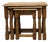 Vintage English Oak Nest of Tables For Sale