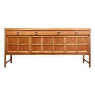 Mid Century Modern Vintage Teak Credenza Sideboard by Nathan Danish Style For Sale